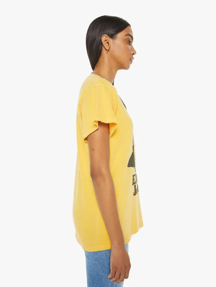 Women Tees Tanks Mother Denim Elton John Tee Yellow gold