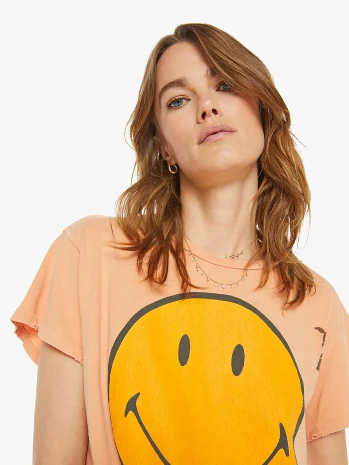 Women Tees Tanks Mother Denim Keep Smiling Tee Assorted open