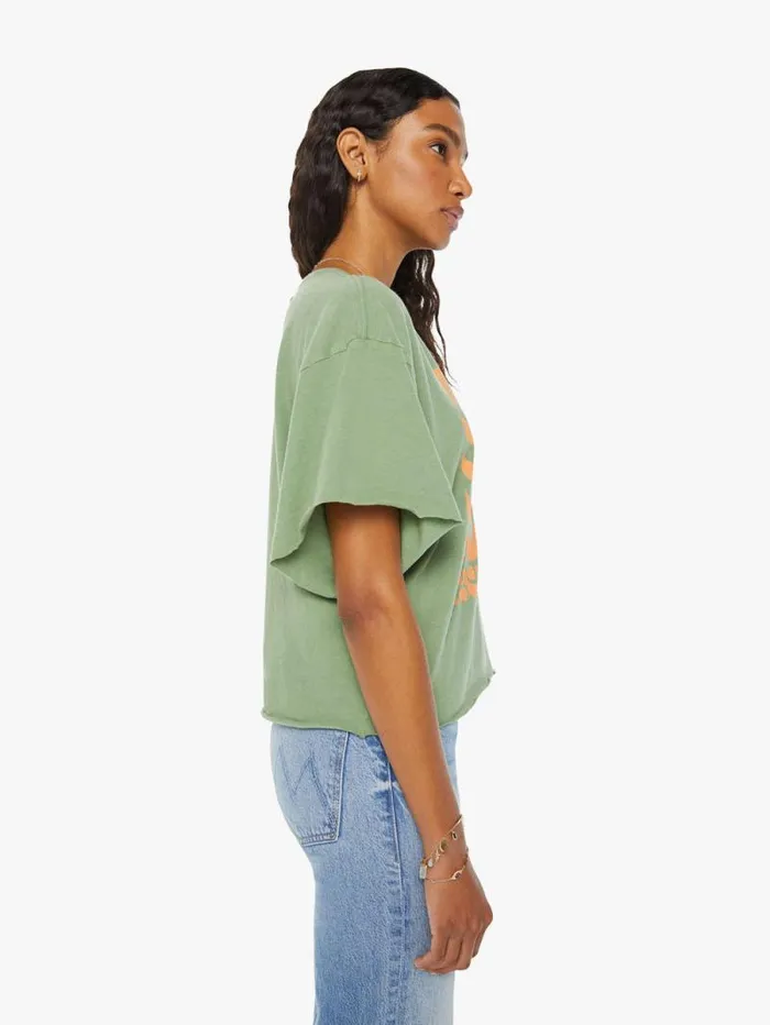 Women Tees Tanks Mother Denim The Cut Wingman Tee Green dark