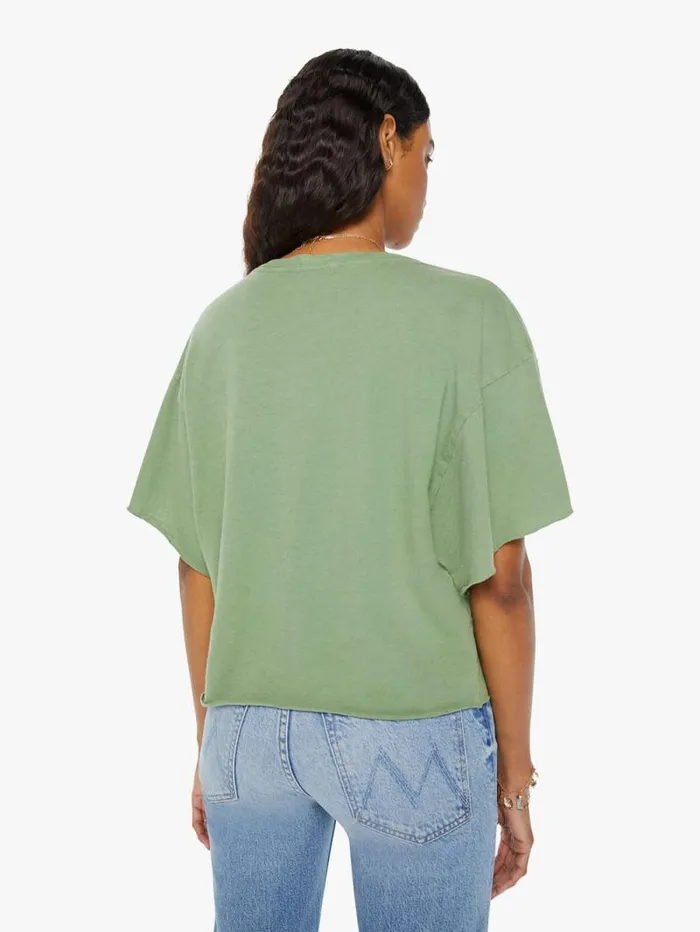 Women Tees Tanks Mother Denim The Cut Wingman Tee Green dark