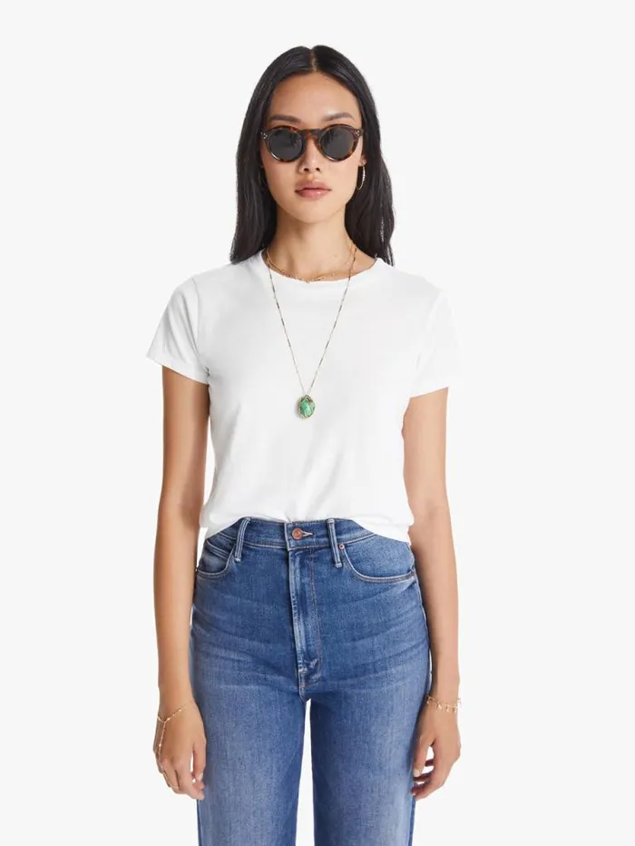 Women Tees Tanks Mother Denim The Lil Goodie Goodie White