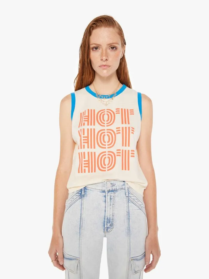 Women Tees Tanks Mother Denim The Strong And Silent Type White