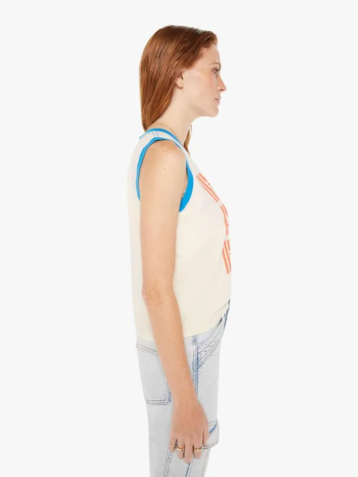 Women Tees Tanks Mother Denim The Strong And Silent Type White