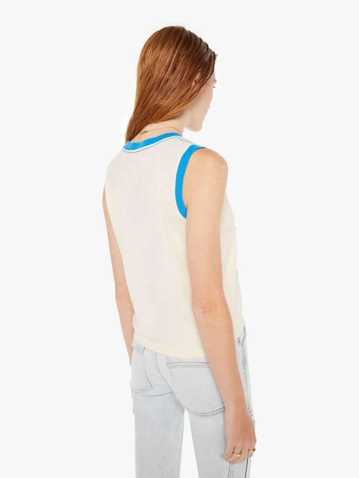 Women Tees Tanks Mother Denim The Strong And Silent Type White