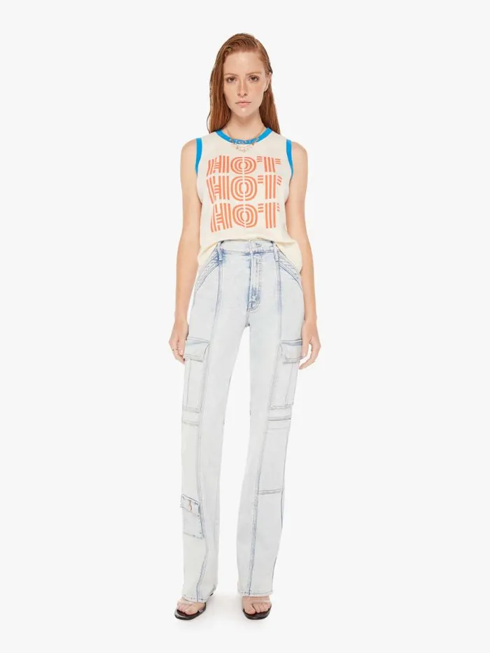 Women Tees Tanks Mother Denim The Strong And Silent Type White