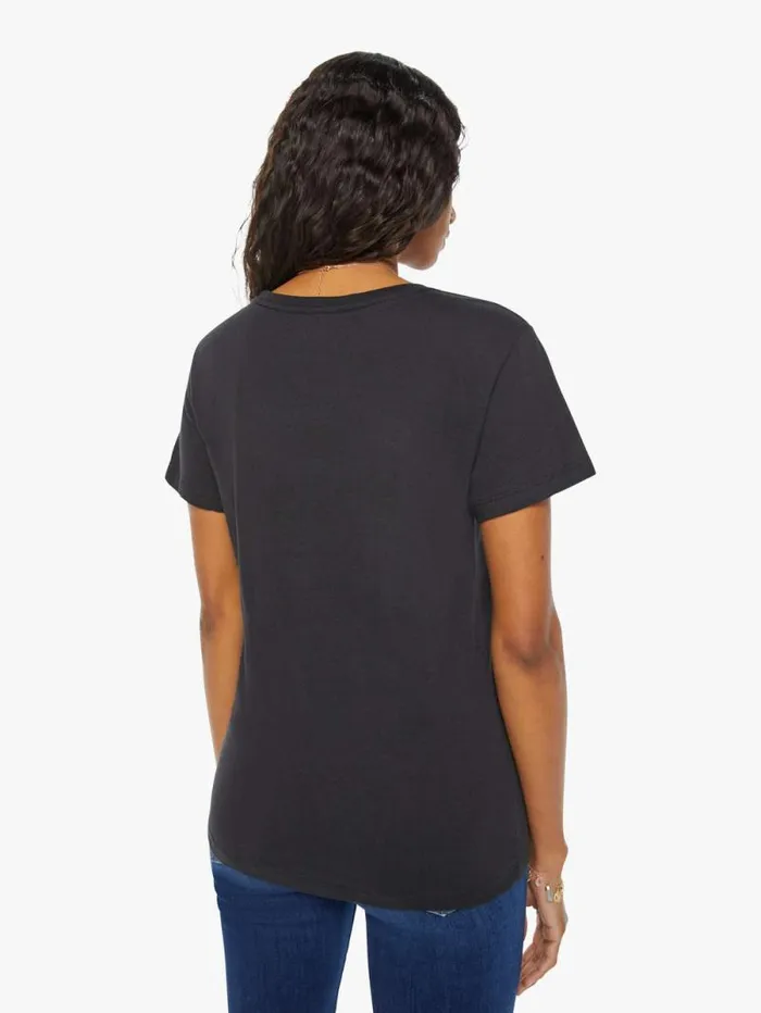 Women Tees Tanks Mother Denim Virgo Zodiac Tee Black