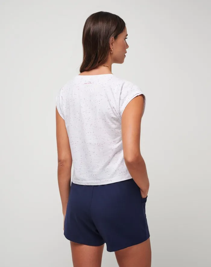 Women Tees TravisMathew ENCHANTMENT TEE White Multi Women Tees TravisMathew ENCHANTMENT TEE White Multi