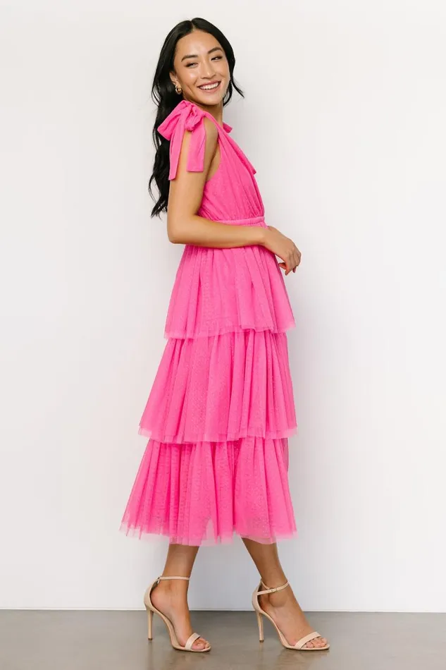 Women Tessa Tiered Tulle Tank Dress Hot Pink Baltic Born Tulle Styles Women Tessa Tiered Tulle Tank Dress Hot Pink Baltic Born Tulle Styles