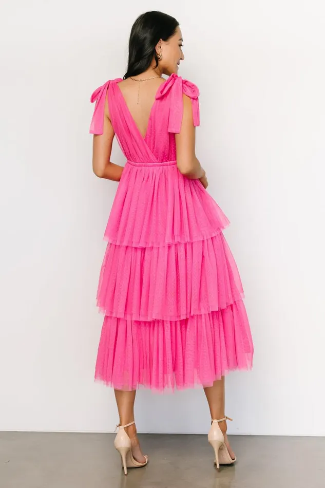 Women Tessa Tiered Tulle Tank Dress Hot Pink Baltic Born Tulle Styles Women Tessa Tiered Tulle Tank Dress Hot Pink Baltic Born Tulle Styles