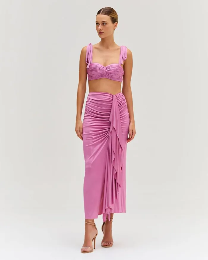 Women Tops and Bodysuits PatBO Metallic Jersey Bralette FINAL SALE Lilac