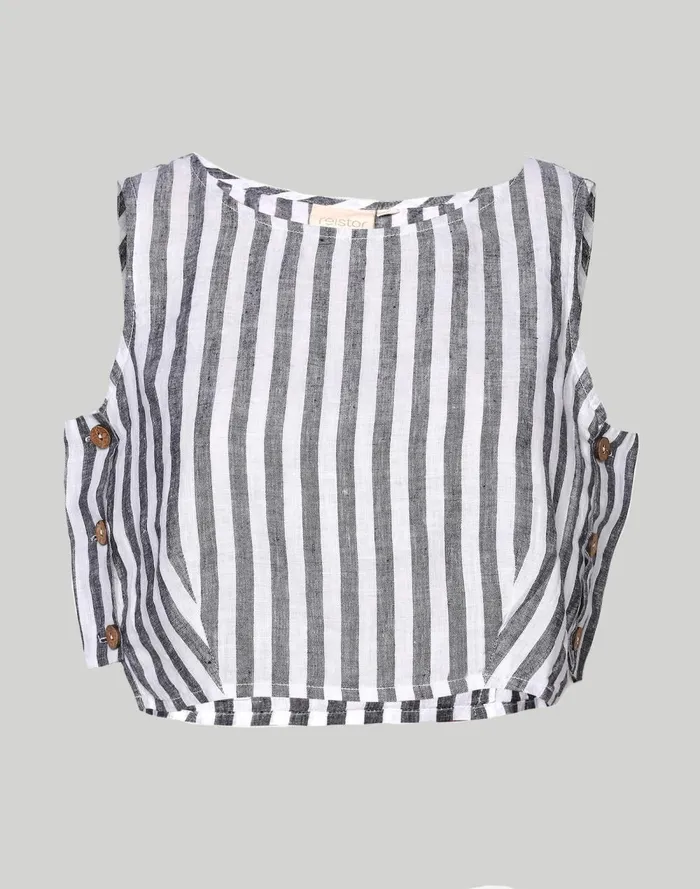 Women Tops and Shirts Madewell Reistor Boxy Crop Top White