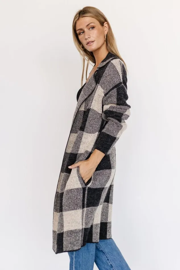 Women Toronto Cardigan Black Taupe Baltic Born Sweaters Women Toronto Cardigan Black Taupe Baltic Born Sweaters