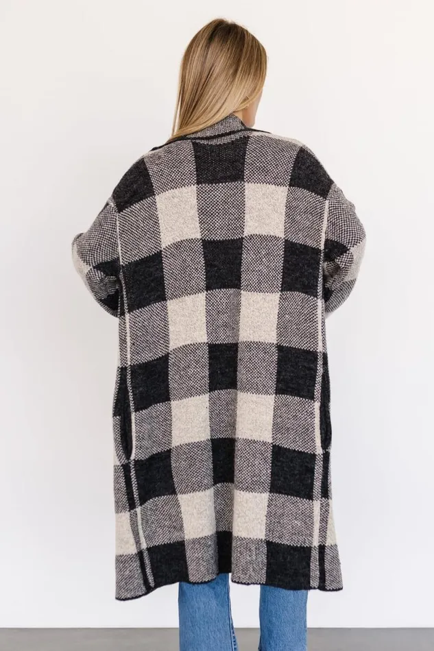 Women Toronto Cardigan Black Taupe Baltic Born Sweaters Women Toronto Cardigan Black Taupe Baltic Born Sweaters