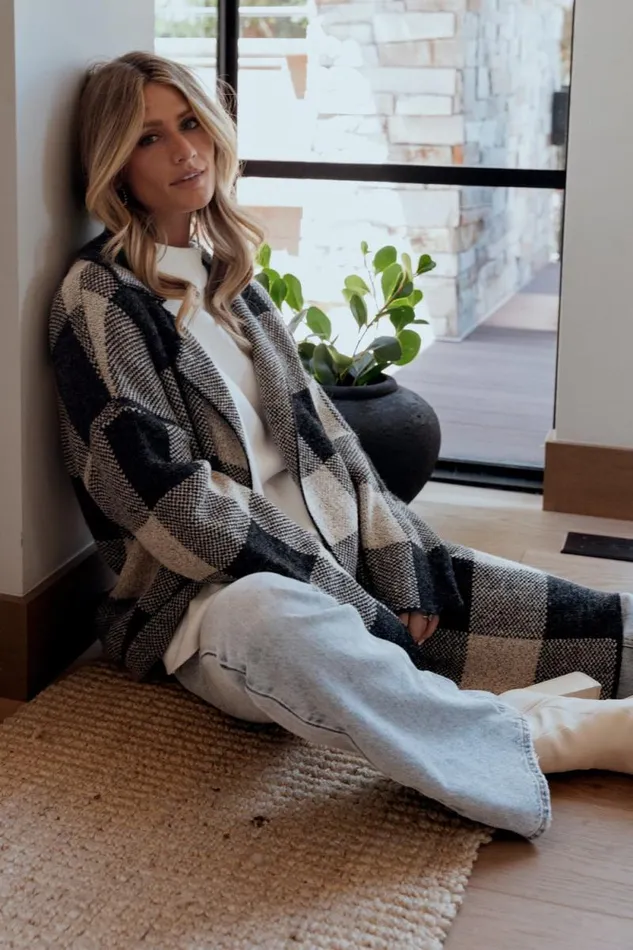 Women Toronto Cardigan Black Taupe Baltic Born Sweaters Women Toronto Cardigan Black Taupe Baltic Born Sweaters