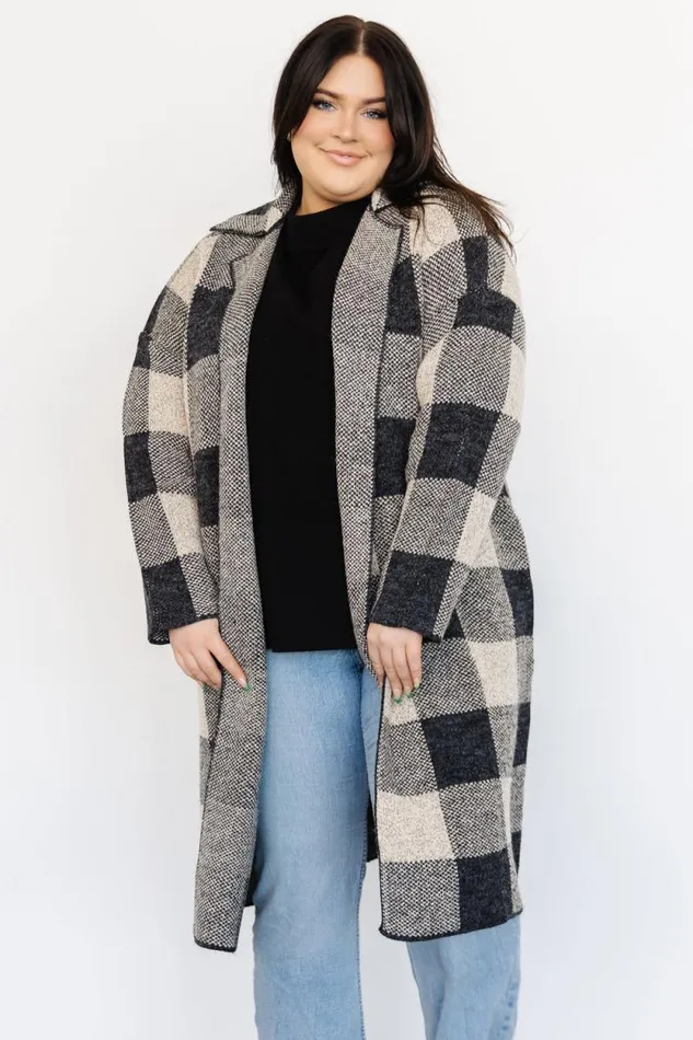 Women Toronto Cardigan Black Taupe Baltic Born Sweaters Women Toronto Cardigan Black Taupe Baltic Born Sweaters