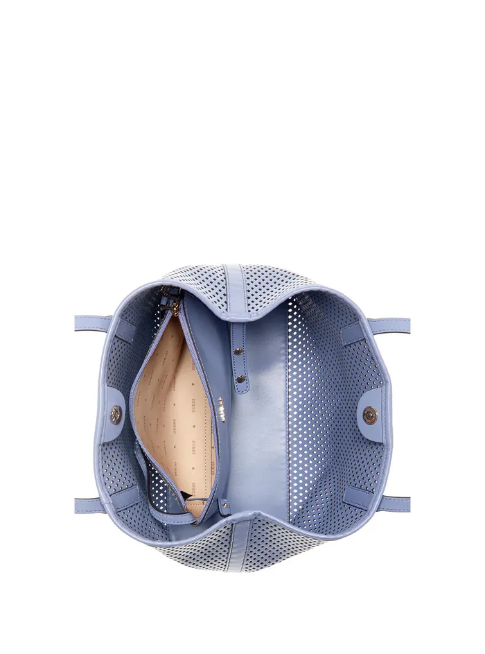 Women Tote Bags GUESS Wisteria Woven Vikky Tote Bag