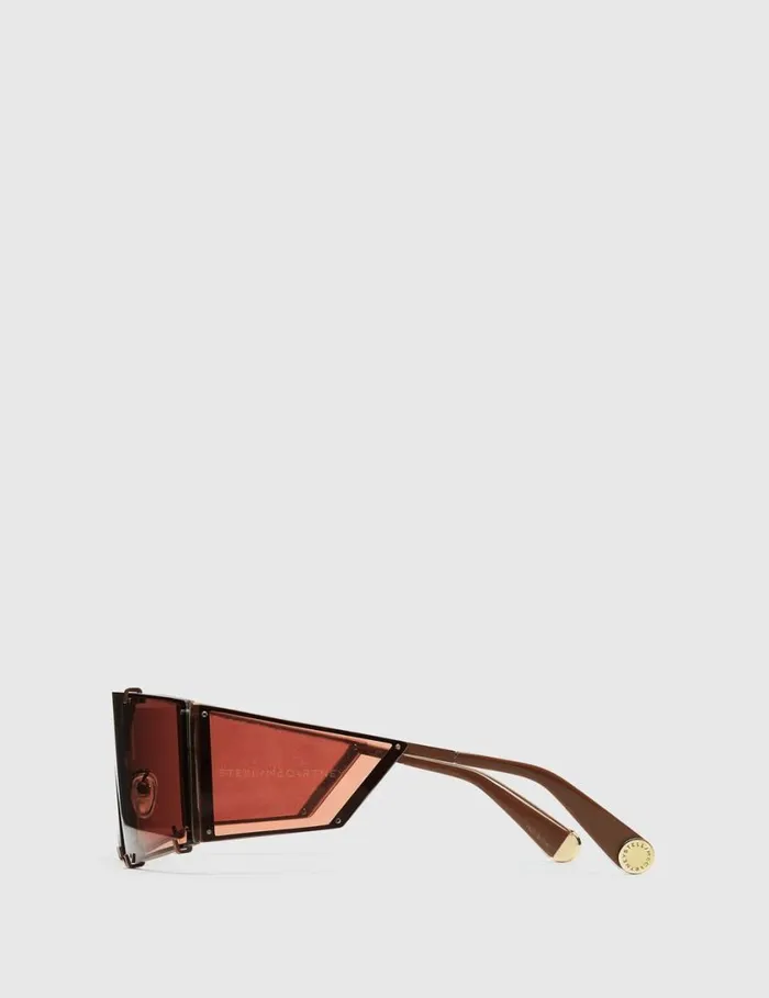 Women Translucent Rectangle Sunglasses Translucent Brown Monochrome Stella McCartney Sunglasses Women Translucent Rectangle Sunglasses Translucent Brown Monochrome Stella McCartney Sunglasses