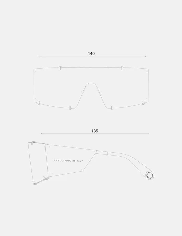 Women Translucent Rectangle Sunglasses Translucent Grey Monochrome Stella McCartney Sunglasses Women Translucent Rectangle Sunglasses Translucent Grey Monochrome Stella McCartney Sunglasses
