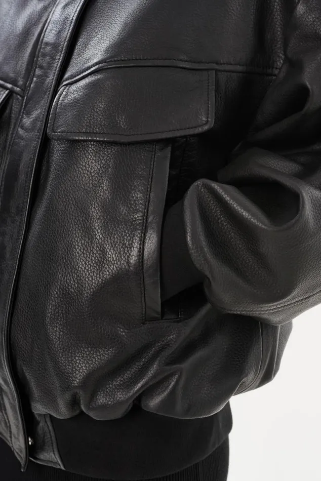 Women TREVANNA Leather Bomber Jacket Black LAMARQUE Leather Jackets Women TREVANNA Leather Bomber Jacket Black LAMARQUE Leather Jackets
