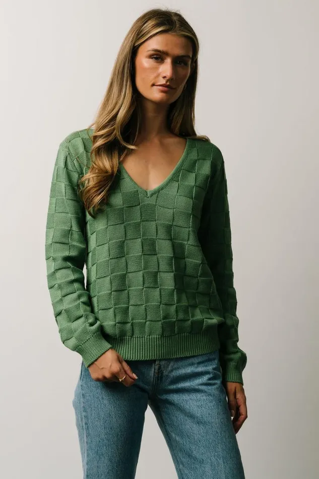 Women Troy Knit Sweater Green Baltic Born Sweaters