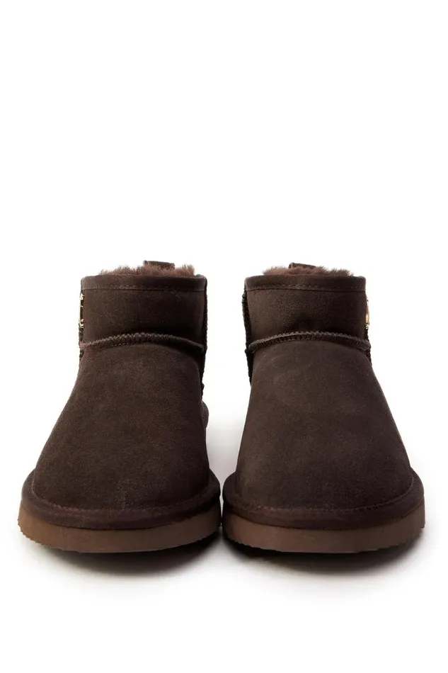 Women Ultra Mini Shearling Boot Chocolate Holland Cooper Boots Women Ultra Mini Shearling Boot Chocolate Holland Cooper Boots