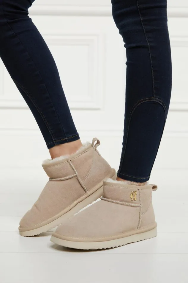 Women Ultra Mini Shearling Boot Oyster Holland Cooper Boots Women Ultra Mini Shearling Boot Oyster Holland Cooper Boots
