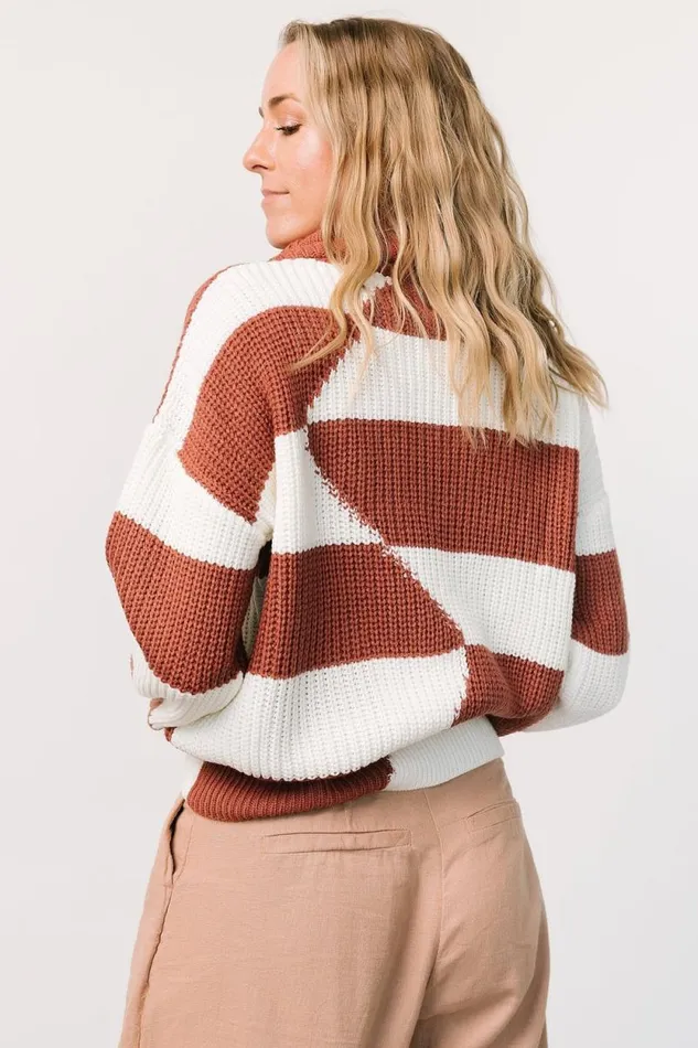 Women Vermont Sweater Brick Ivory Baltic Born Sweaters Women Vermont Sweater Brick Ivory Baltic Born Sweaters