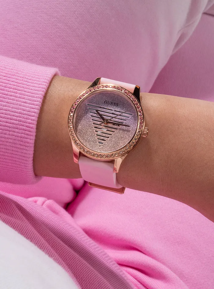 Women Watches GUESS Pink Lady Idol Silicone Watch Women Watches GUESS Pink Lady Idol Silicone Watch