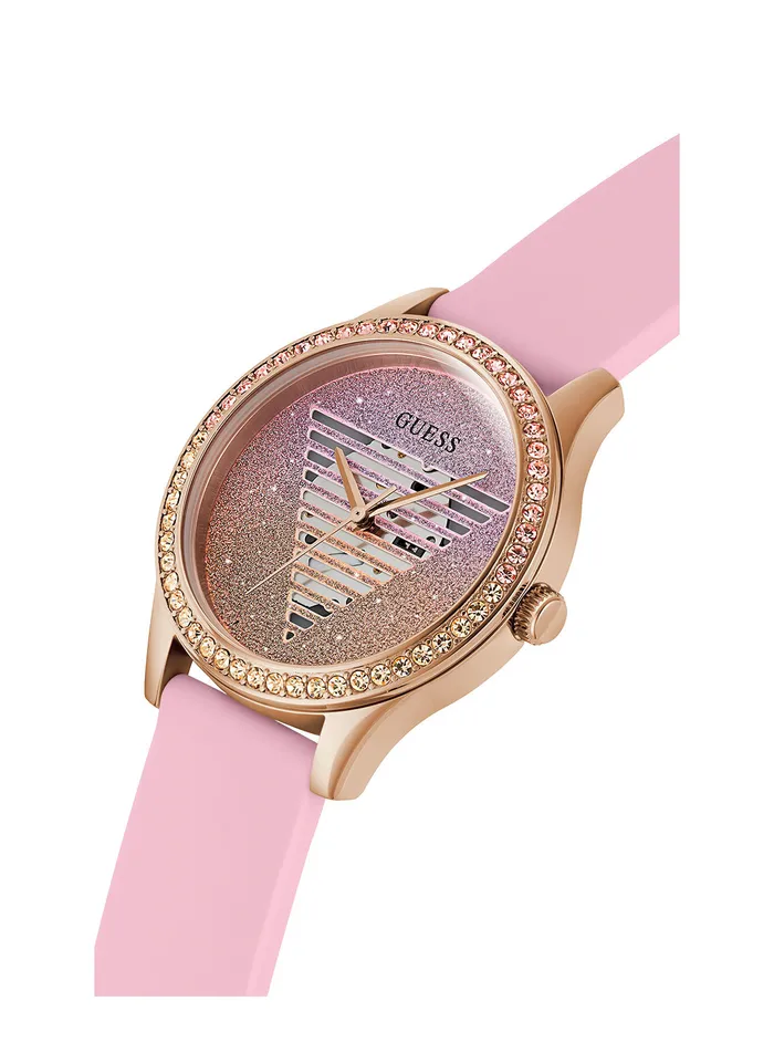 Women Watches GUESS Pink Lady Idol Silicone Watch Women Watches GUESS Pink Lady Idol Silicone Watch