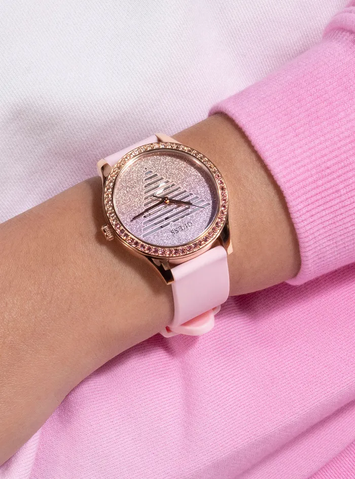 Women Watches GUESS Pink Lady Idol Silicone Watch Women Watches GUESS Pink Lady Idol Silicone Watch