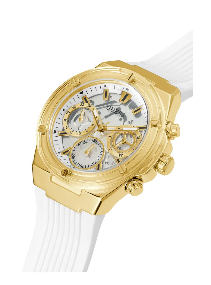 Women Watches GUESS White Gold Athena Watch Women Watches GUESS White Gold Athena Watch