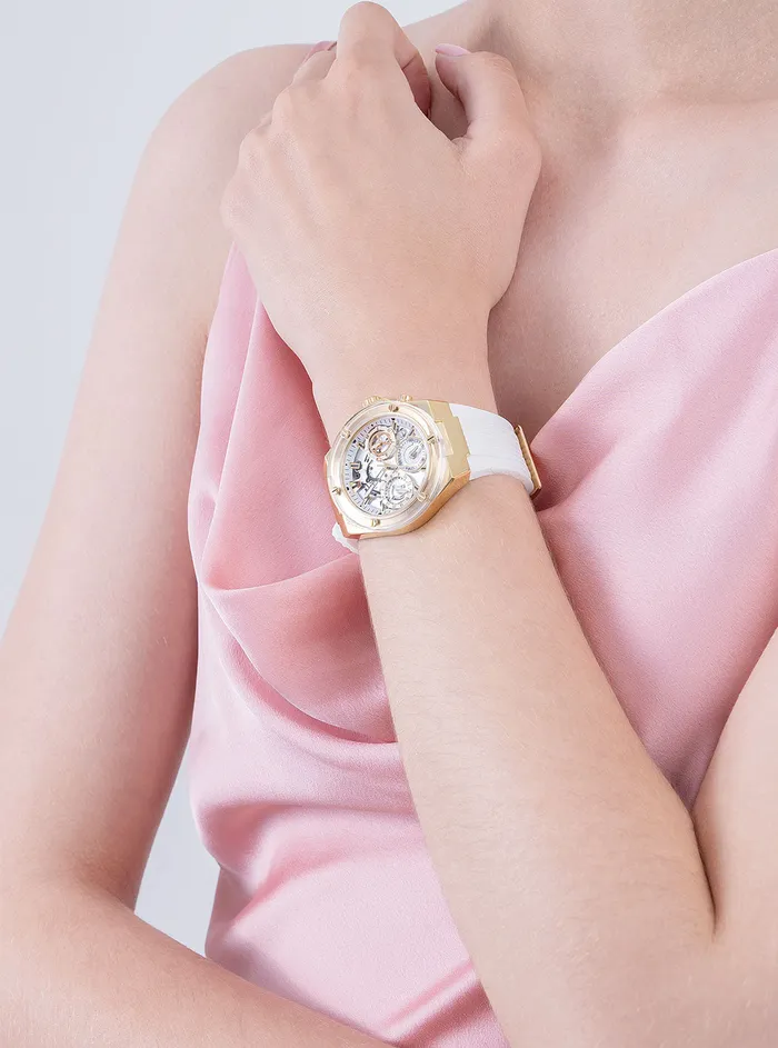 Women Watches GUESS White Gold Athena Watch Women Watches GUESS White Gold Athena Watch