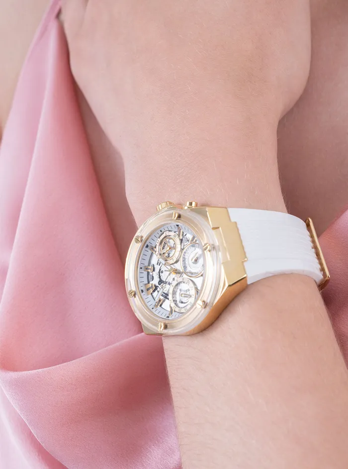 Women Watches GUESS White Gold Athena Watch Women Watches GUESS White Gold Athena Watch