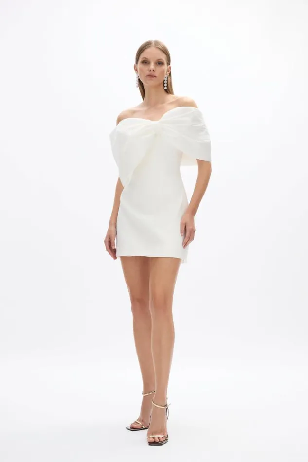 Women White Dresses Rachel Gilbert Kace Mini In Ivory