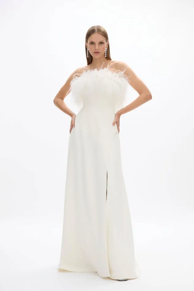 Women White Dresses Rachel Gilbert LINC GOWN