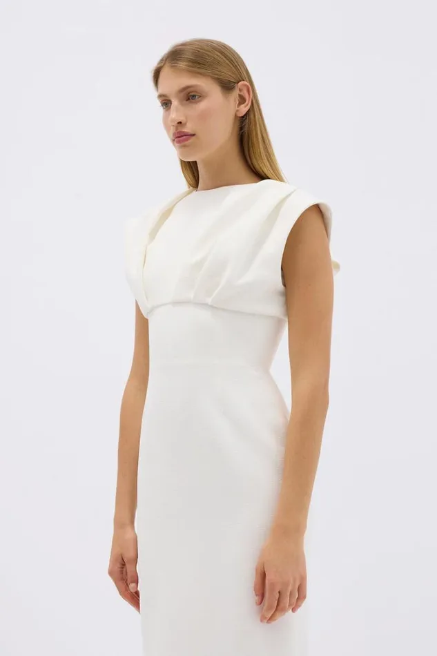 Women White Dresses Rachel Gilbert MAGGIE GOWN Women White Dresses Rachel Gilbert MAGGIE GOWN