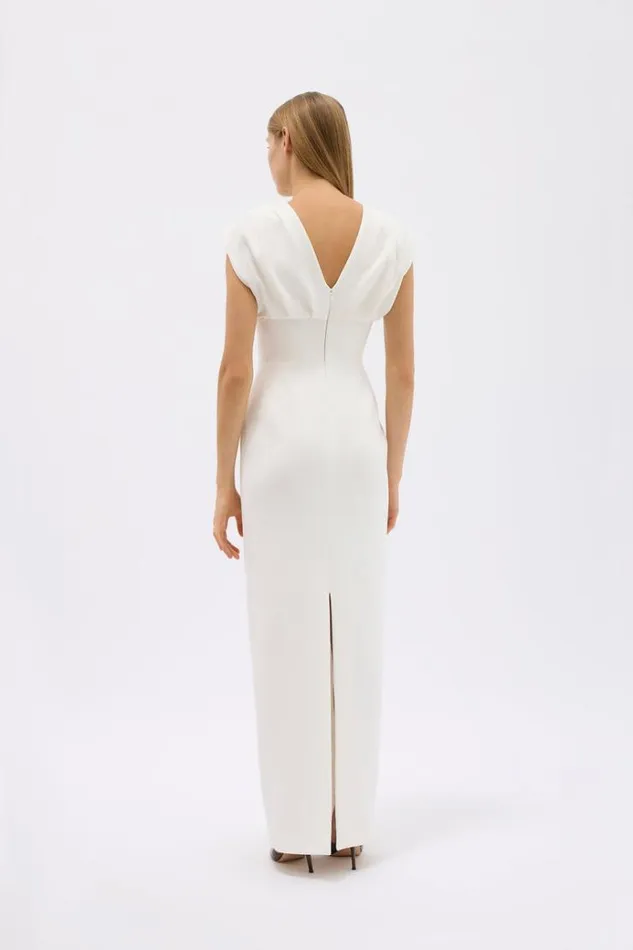 Women White Dresses Rachel Gilbert MAGGIE GOWN Women White Dresses Rachel Gilbert MAGGIE GOWN
