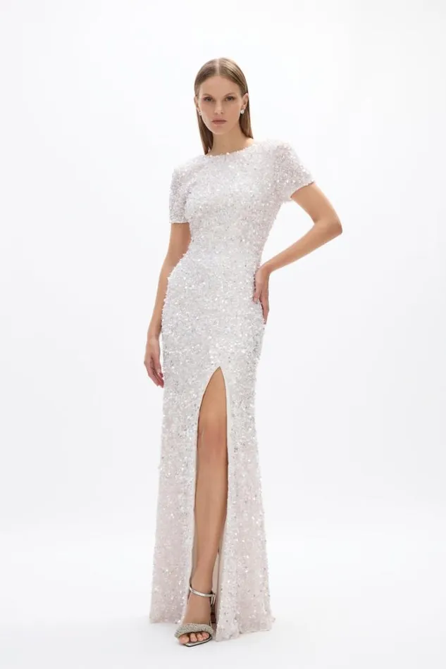 Women White Dresses Rachel Gilbert Nixie Gown Ivory