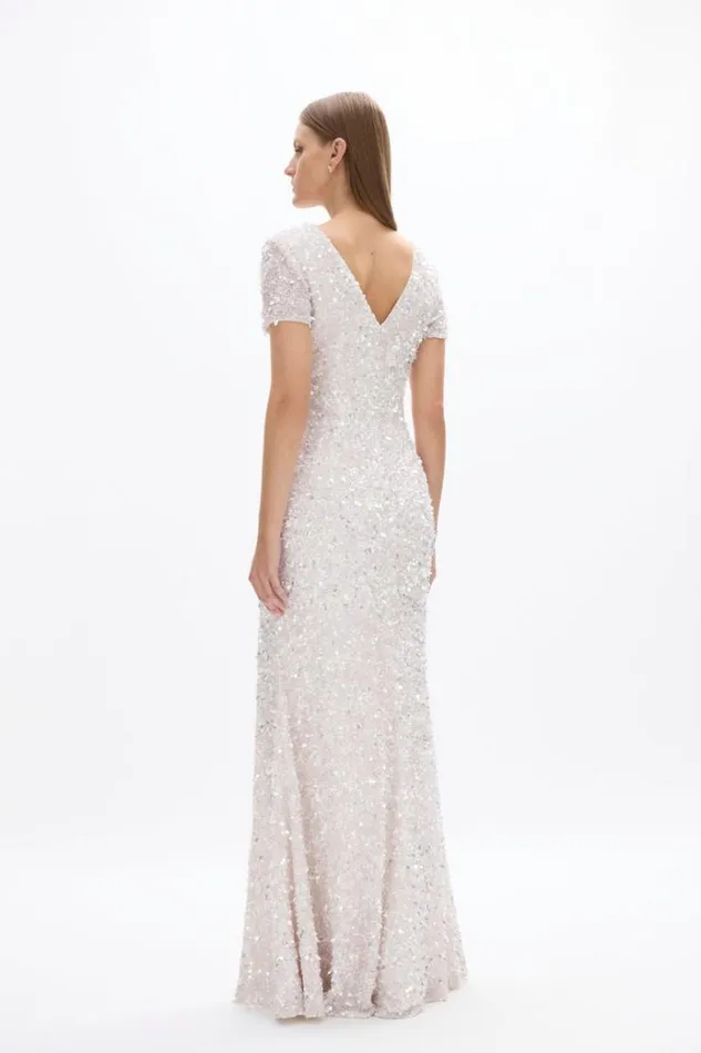 Women White Dresses Rachel Gilbert Nixie Gown Ivory Women White Dresses Rachel Gilbert Nixie Gown Ivory