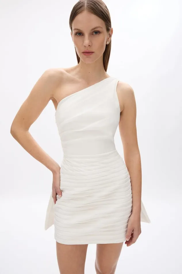 Women White Dresses Rachel Gilbert Rachel Gilbert MARCO MINI 8211 IVORY