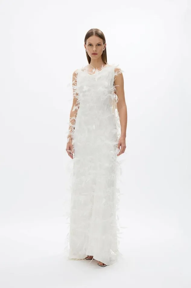 Women White Dresses Rachel Gilbert SUTTON GOWN