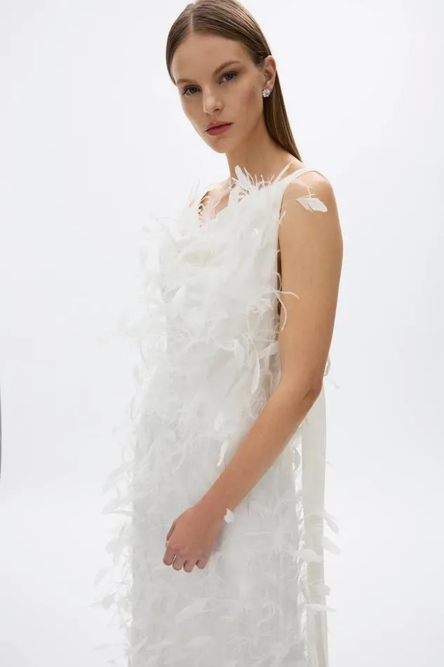 Women White Dresses Rachel Gilbert SUTTON GOWN Women White Dresses Rachel Gilbert SUTTON GOWN