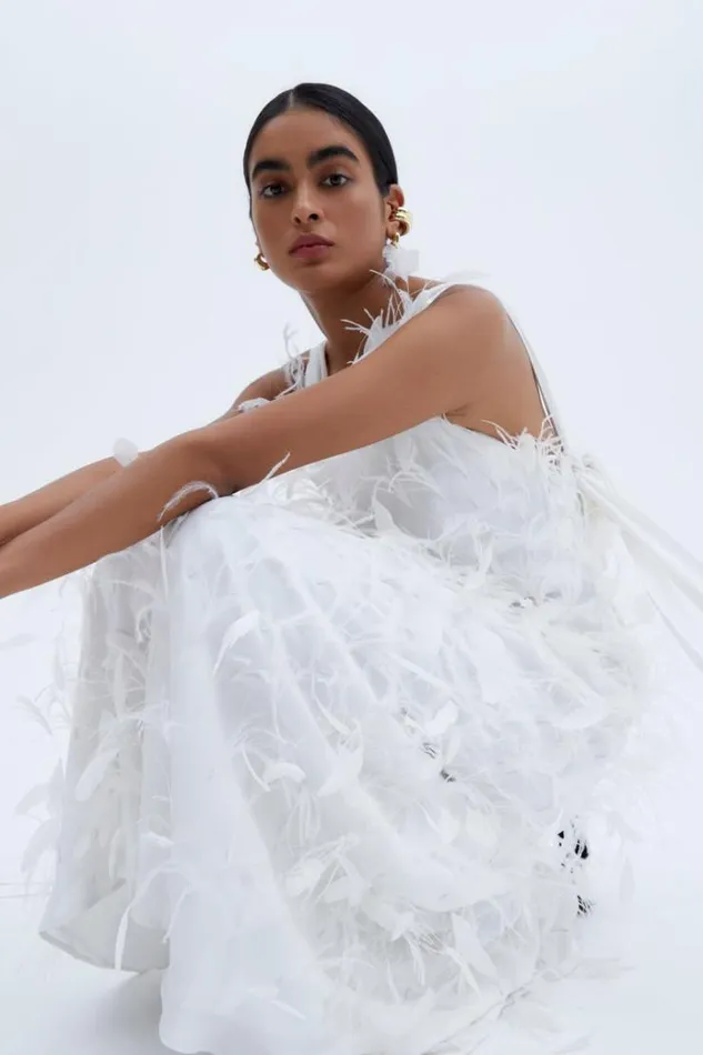 Women White Dresses Rachel Gilbert SUTTON GOWN Women White Dresses Rachel Gilbert SUTTON GOWN