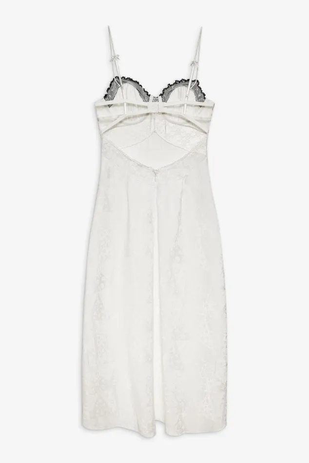 Women Whitney Midi Slip Dress White For Love and Lemons Lingerie Women Whitney Midi Slip Dress White For Love and Lemons Lingerie