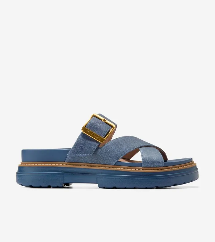 Women Women039s Fraya Slide Sandals Blue Cole Haan Sandals