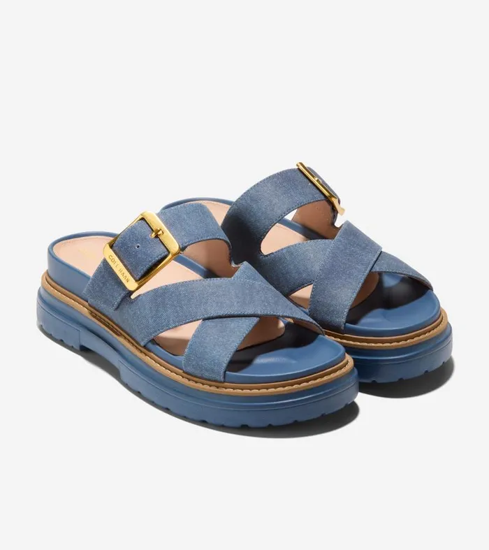 Women Women039s Fraya Slide Sandals Blue Cole Haan Sandals Women Women039s Fraya Slide Sandals Blue Cole Haan Sandals