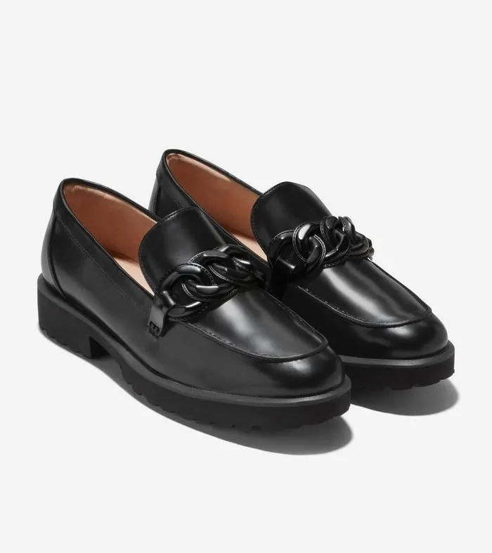 Women Women039s Geneva Chain Loafer Black Cole Haan Loafers and Drivers Women Women039s Geneva Chain Loafer Black Cole Haan Loafers and Drivers
