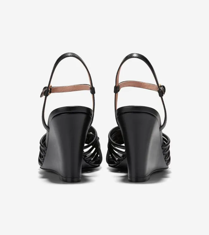 Women Women039s JITNEY KNOT WEDGE Black Cole Haan Sandals Women Women039s JITNEY KNOT WEDGE Black Cole Haan Sandals