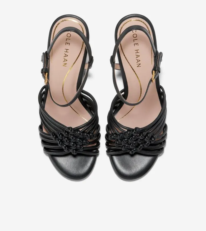 Women Women039s JITNEY KNOT WEDGE Black Cole Haan Sandals Women Women039s JITNEY KNOT WEDGE Black Cole Haan Sandals