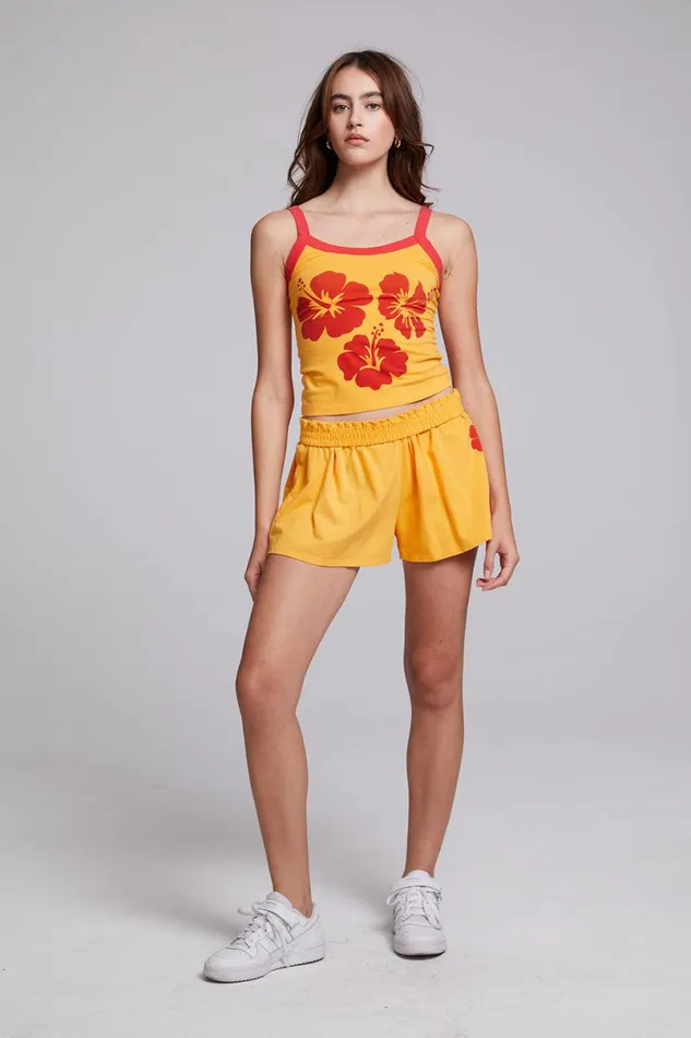 Womens Bottoms Chaser Brand Hibiscus Shorts